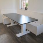 Decosier hoekbank+eettafel