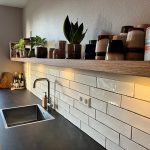 Blinde wandplank massief eiken